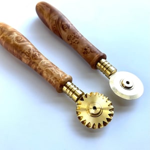 Custom burl handled pasta cutters