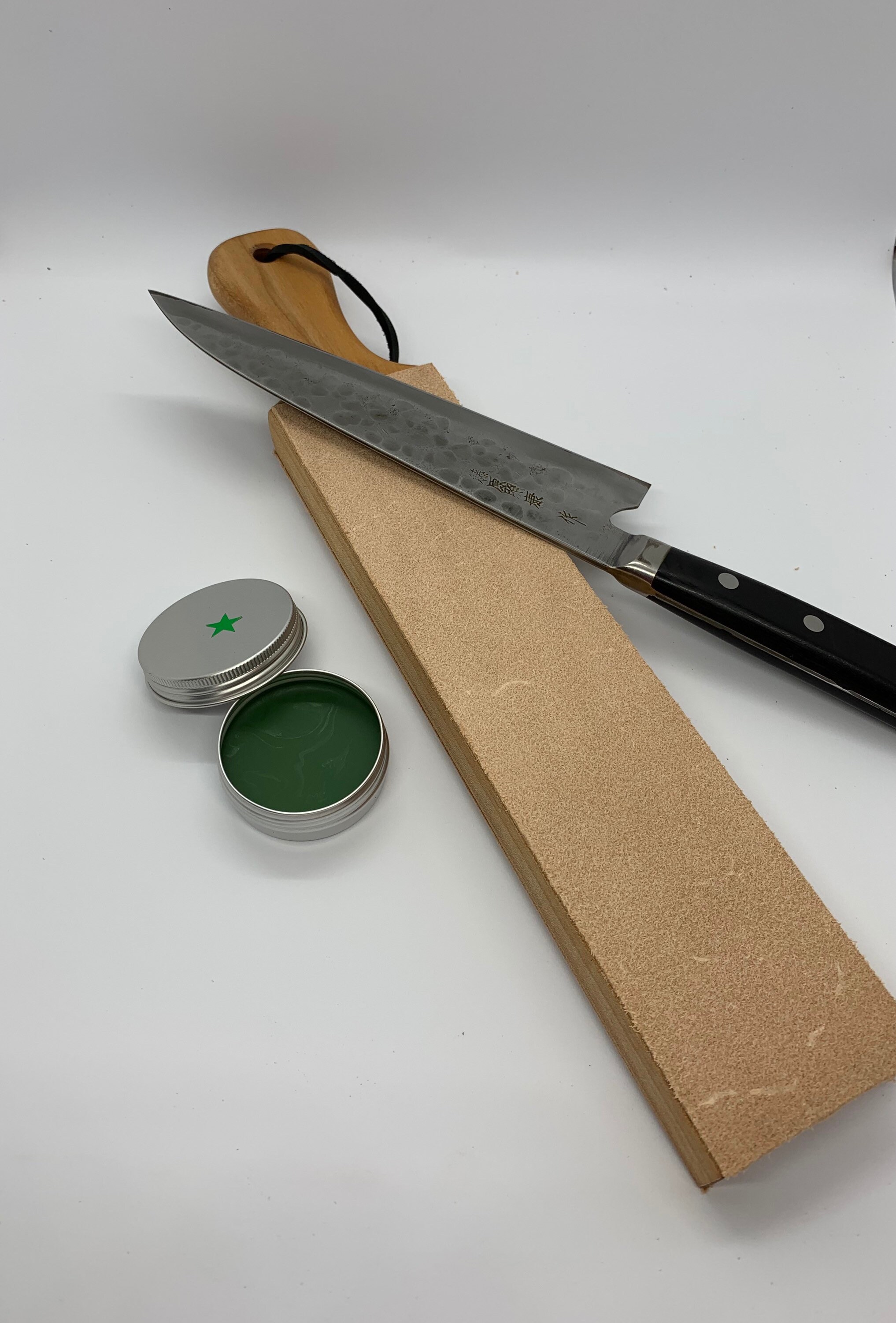 Leather Knife Strop Double Sided for Kitchen Chef Knives Etsy