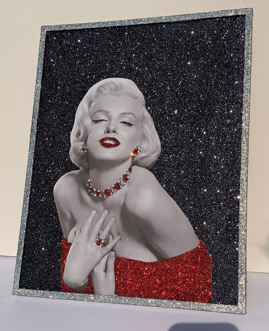 Marilyn Monroe Glitter Wall Art Picture Frame Fashion Wall
