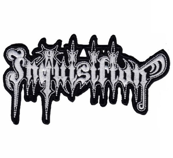 NOCTURNAL DEPRESSION,IRON ON WHITE EMBROIDERED PATCH