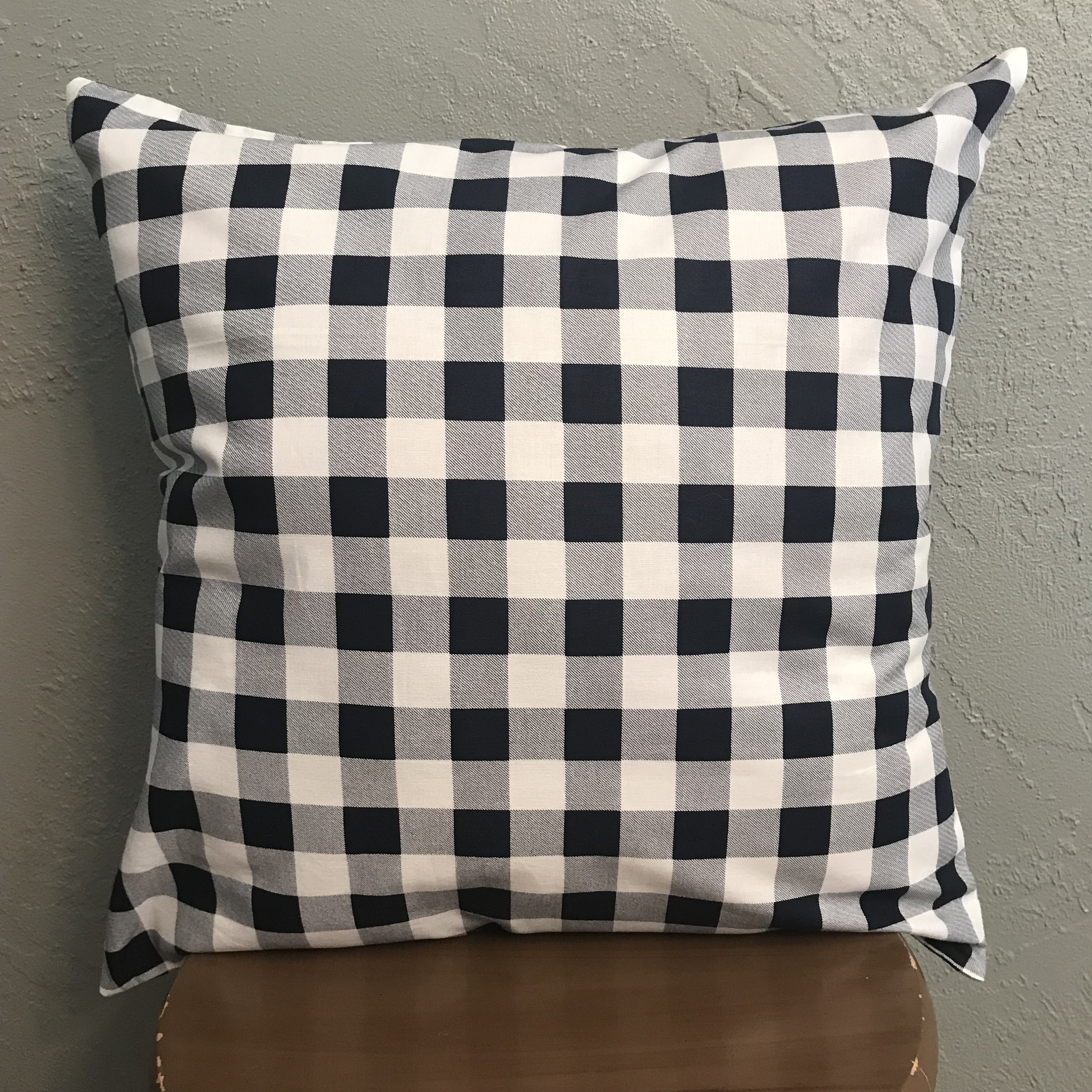 16 Navy & White Checker Pillow Case Etsy UK