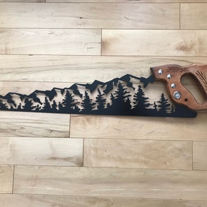 Antique Hand Saw Metal Wall Art