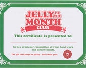 National Lampoon 39 s Christmas Vacation Jelly Of The Month Club Certificate