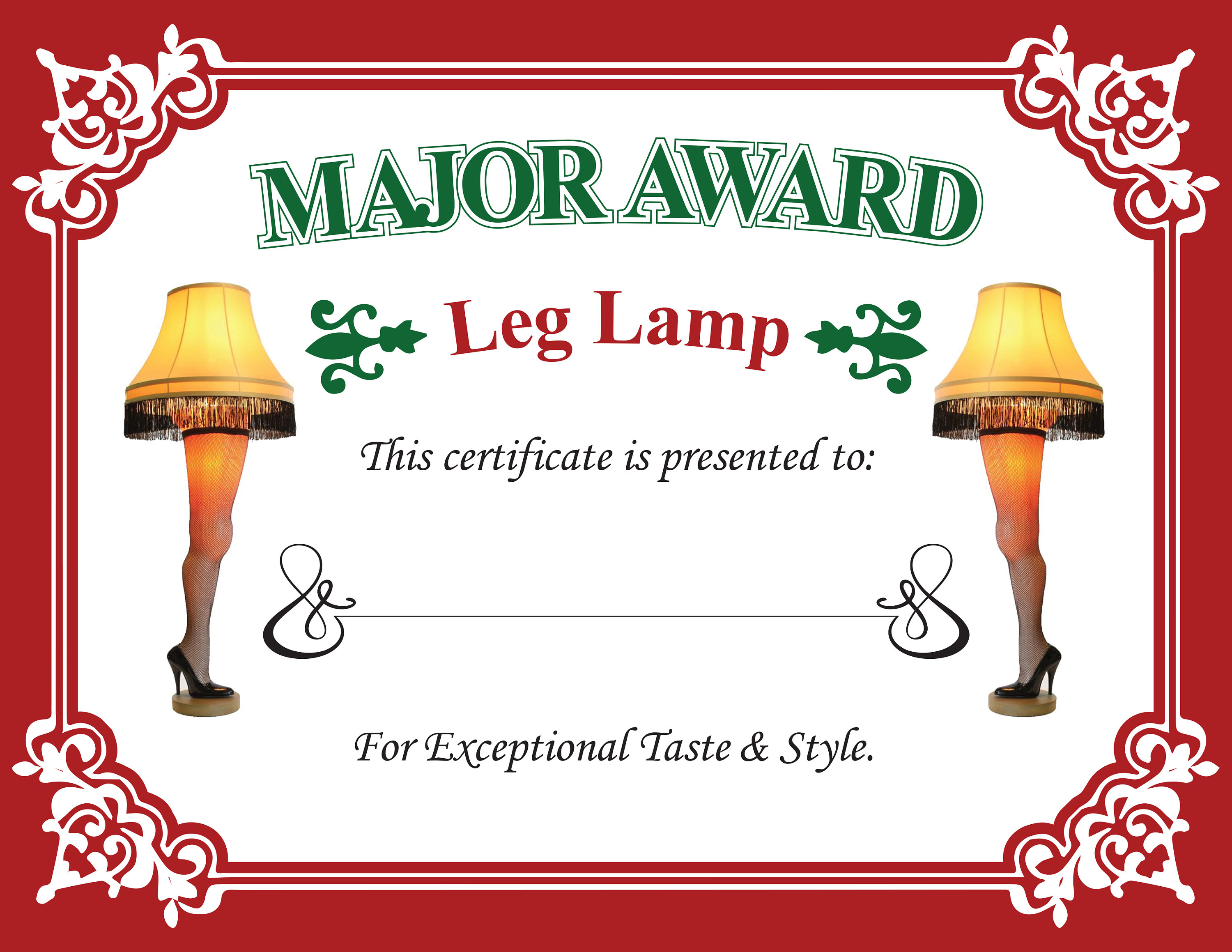 Major award leg lamp online