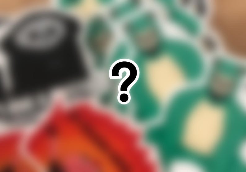 Unclear Sticker B Grade Mystery Sticker Pack - Etsy