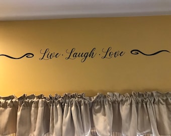 Live laugh love wall decal