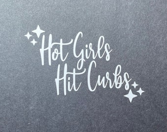 Hot girls hit curbs decal