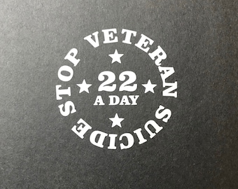 Veteran suicide awareness decal