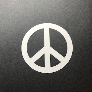 Peace sign decal