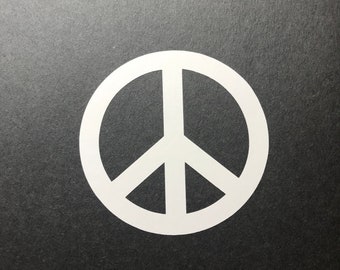 Peace sign decal