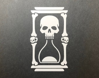 HourGLass SKull DEcal