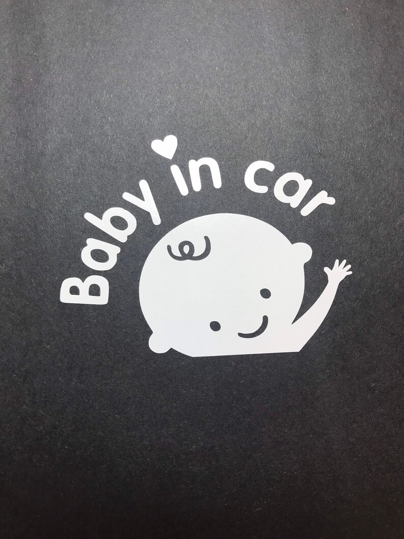 Baby in Car Decal - Etsy