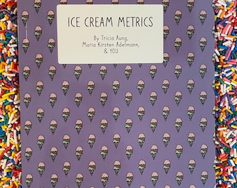 Ice Cream Metrics • Ice Cream Rating Journal • Ice Cream Book • Gift for Ice Cream Lovers