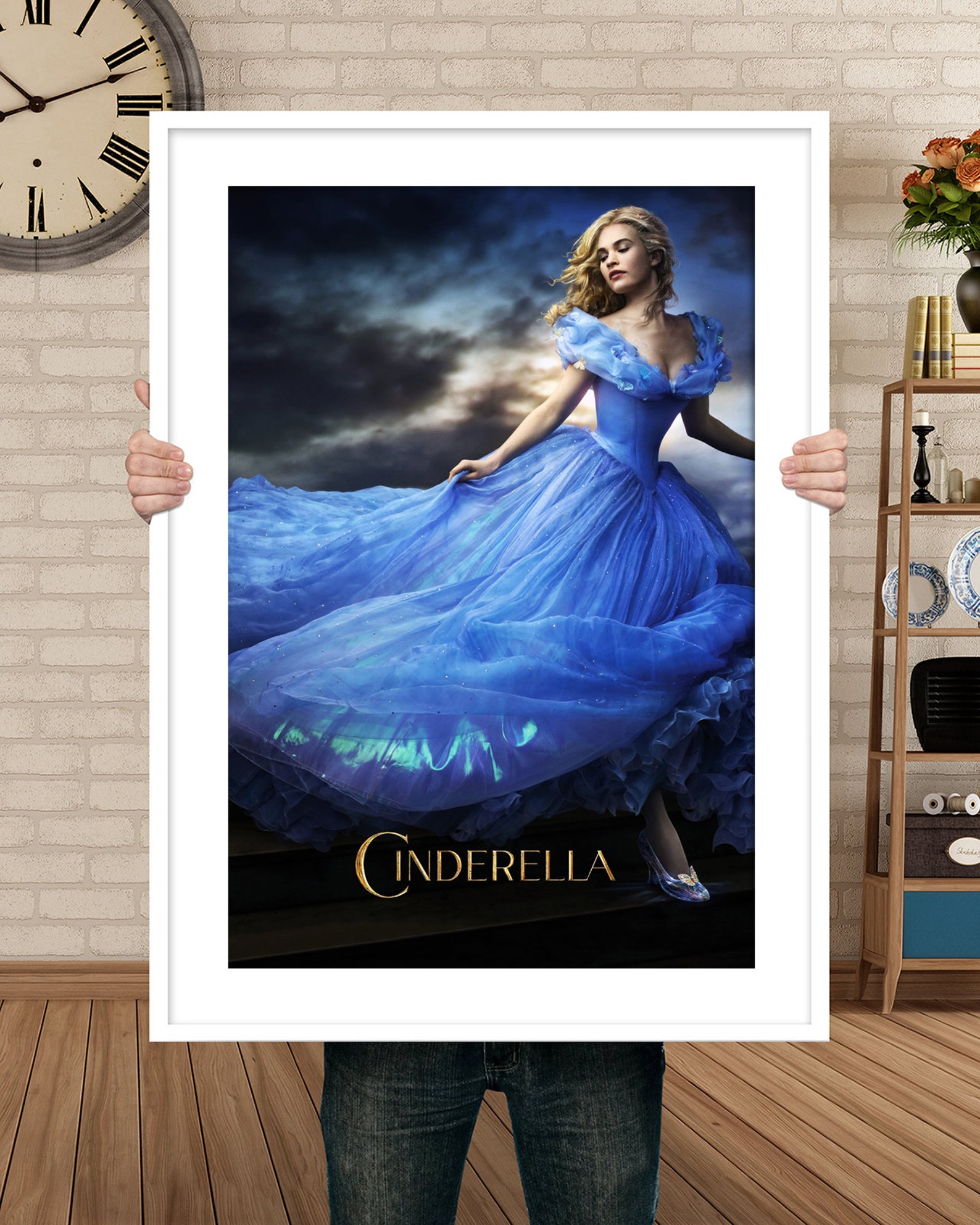 Cinderella Movie Poster 2015 Movie Art Print 24x36 Etsy