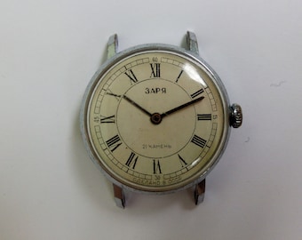Reloj mecánico de pulsera vintage Zarya de la URSS