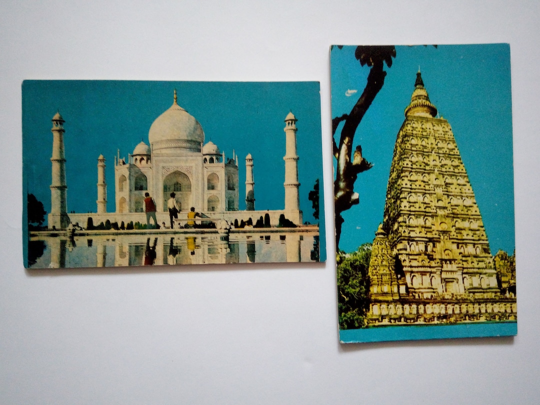 Vintage Postcards From India Old Postcards Depicting Various Etsy UK