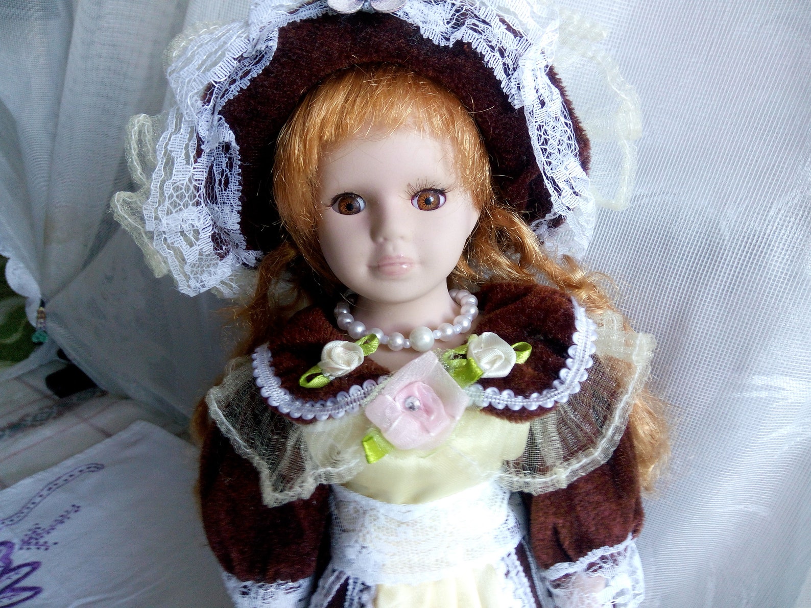 Vintage Doll / Old Porcelain Doll / 1990s Doll 1990s Etsy