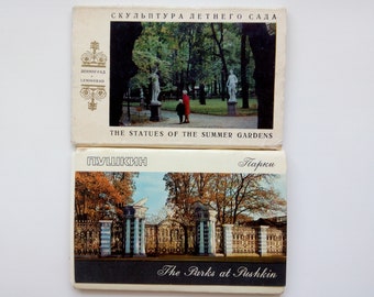 Leningrad architectural landmaks Set of 13 soviet postcards  Vintage postcards collection  Gift for Collector Made in USSR