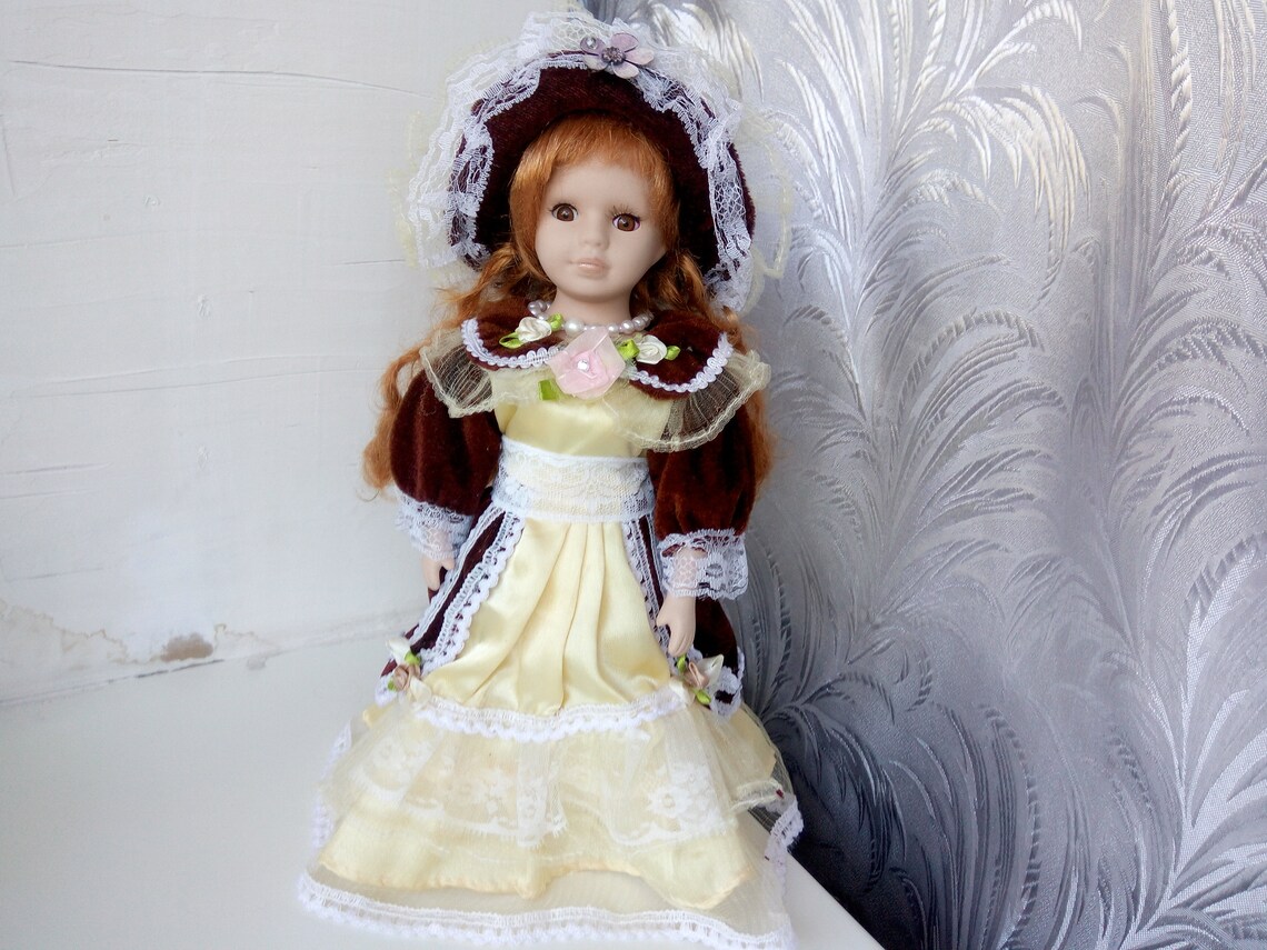 Vintage Doll / Old Porcelain Doll / 1990s Doll 1990s Etsy