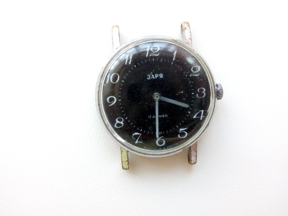 Vintage soviet wrist mechanical men's watch Zaryaм - image 4