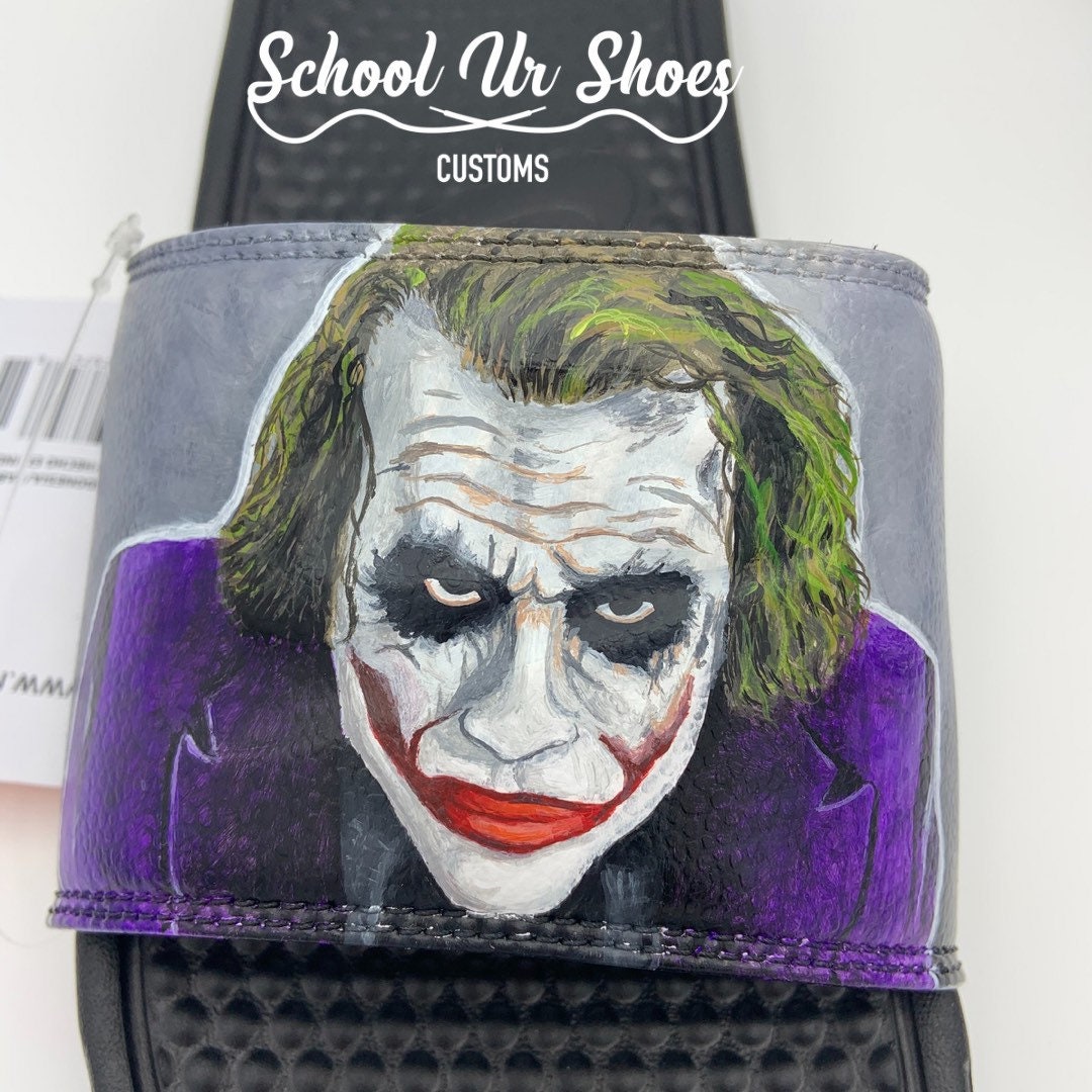 Made to Order Handpainted Nike Slides Etsy