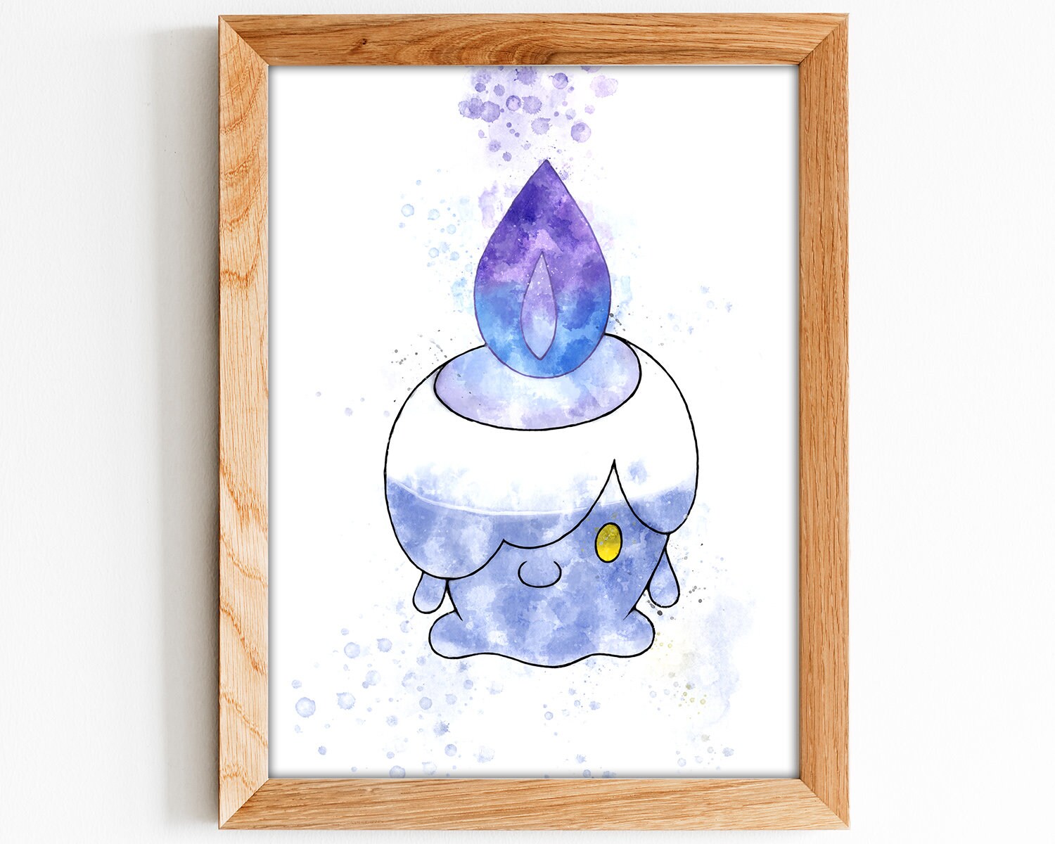 Litwick Pokemon Print Pokemon Litwick Watercolor Poster | Etsy