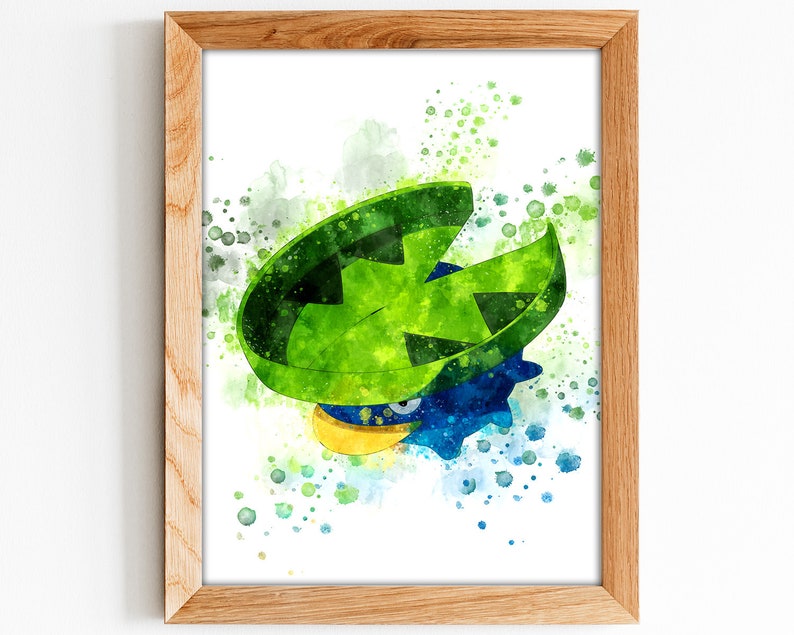Pokemon Gift P270 Pokemon Lotad Watercolor Poster Pokemon Wall Art Lotad Pokemon Print