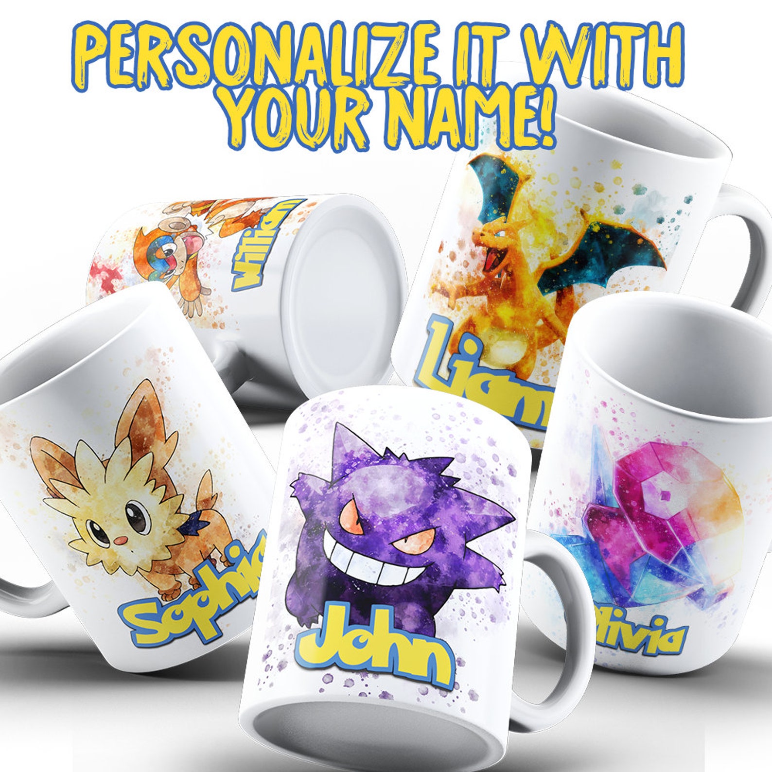 Magikarp Pokemon Custom Ceramic Mug Pokemon Coffee Mug Etsy