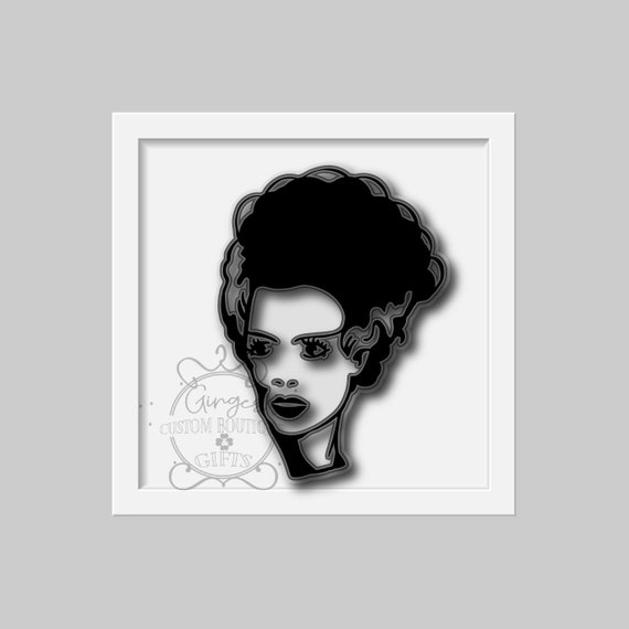 Download Franken Bride 3d Svg Etsy