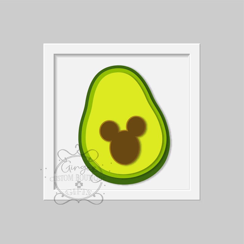 Download 3d Avocado Slice Svg Etsy