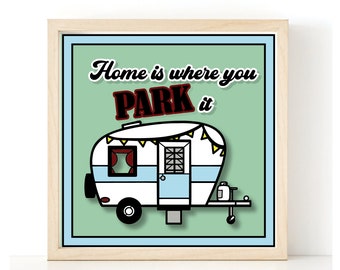 Camper Camping 3d SVG