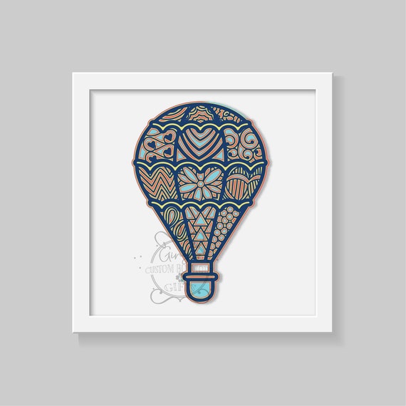 Download Hot Air Balloon 3d Svg Etsy