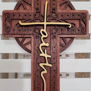 Faith Cross for Glowforge Laser SVG