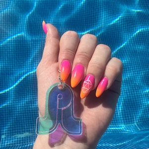 Pretty lights Clip on charms: rave, festival, edm, headbanger,
