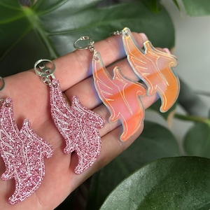 Iridescent earrings illenium: ember shores