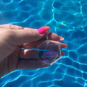 Odesza Clip on charms: rave, festival, edm, headbanger, icosahedron, d20