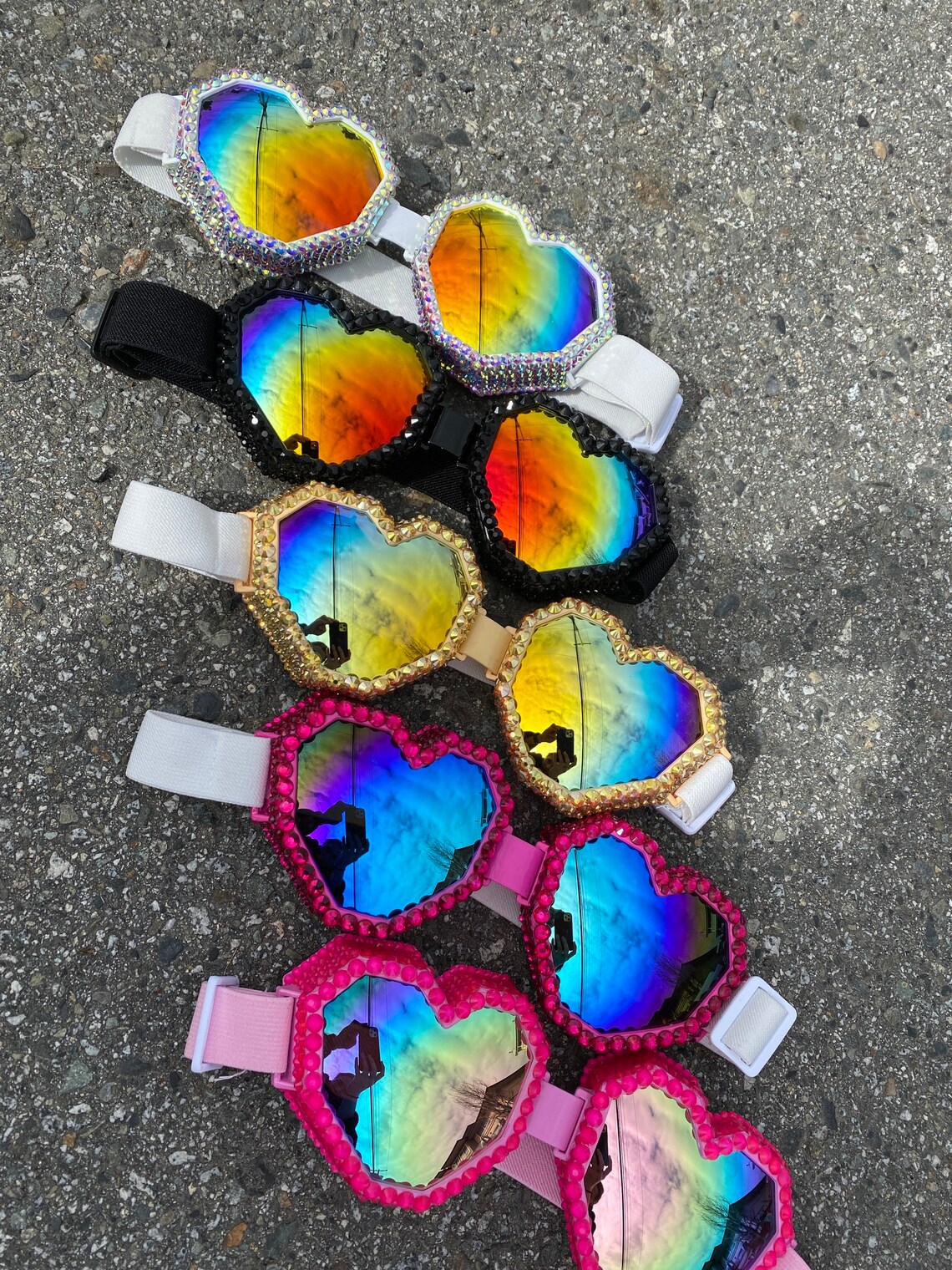 Heart shaped goggles: goggles sunglasses accessories | Etsy