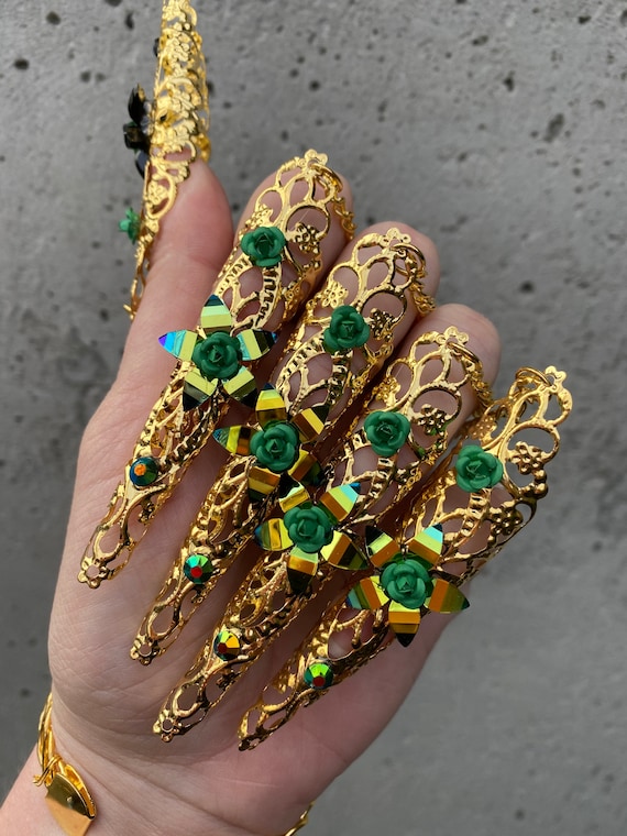 Rhinestone Crystal Leaf Chain Bracelet Finger Ring Hand Harness Wedding  Dancing | eBay