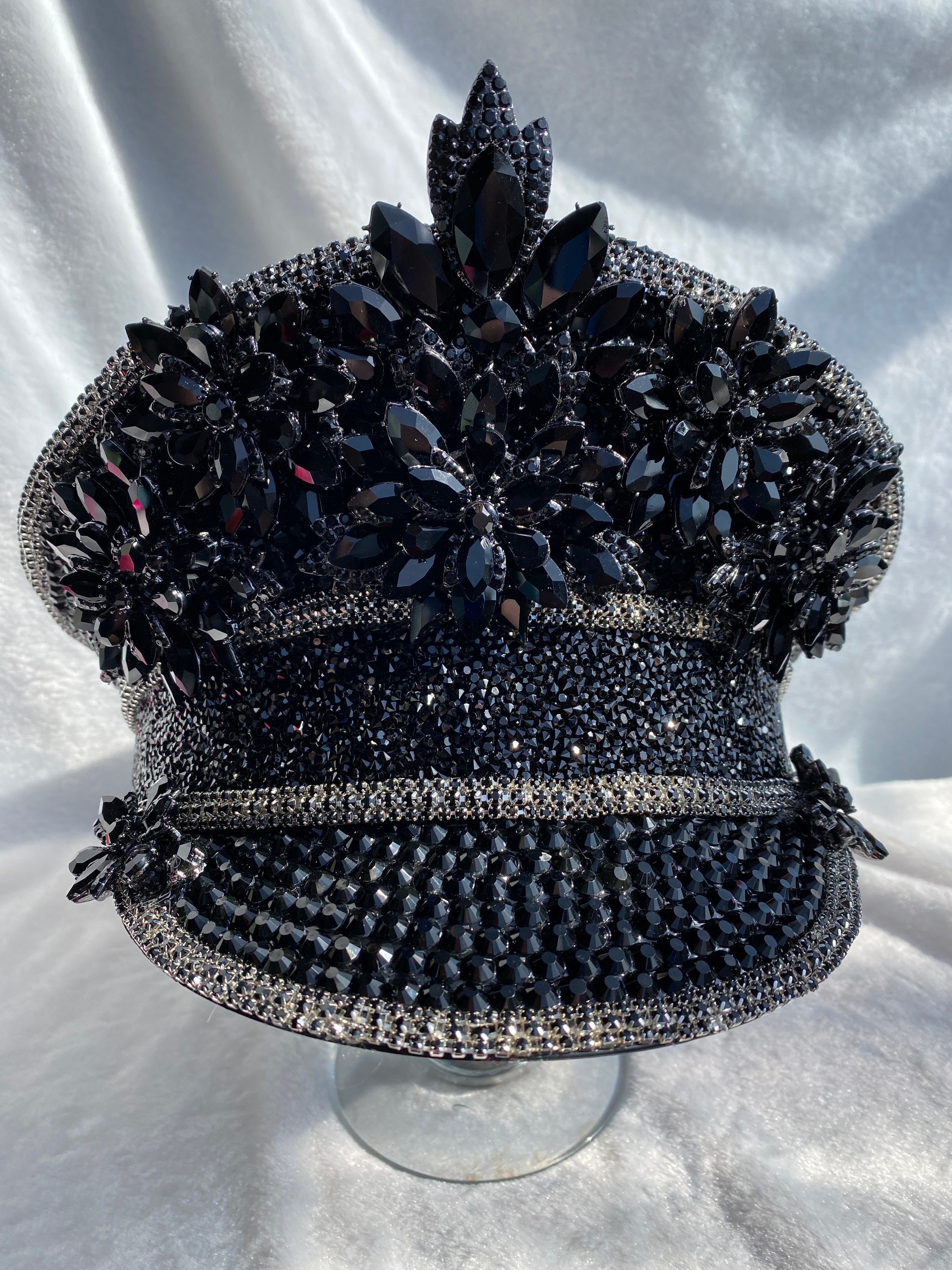 Black Ultimate Captain Hat: Festival Hat, Military Hat, Rave  display picture 1