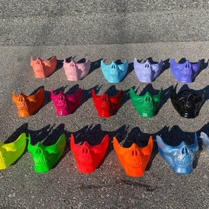Effen schedelmaskers met elastische band