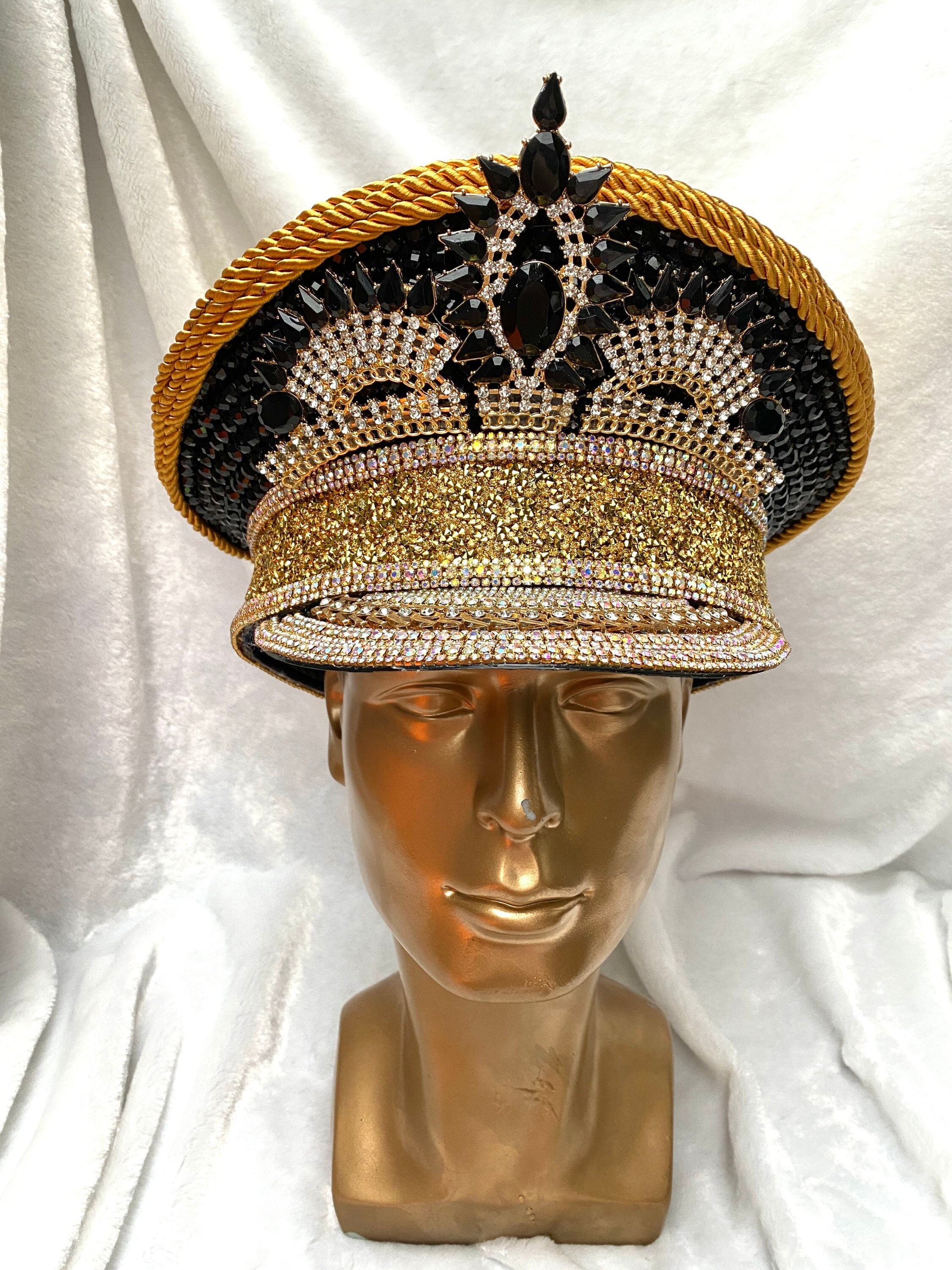 Black Goddess Captain Hat - Etsy Australia