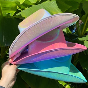 Iridescent cowboy hat