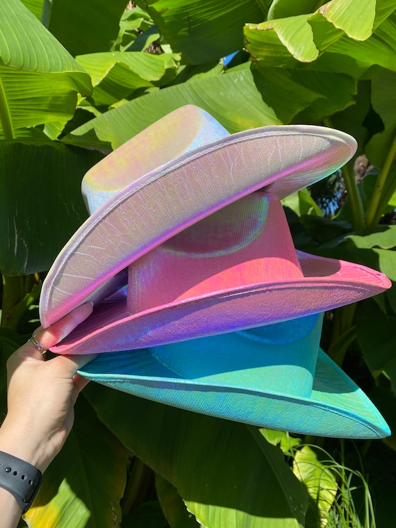 Iridescent cowboy hat