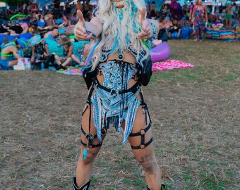 Iridescent disco cowboy hat