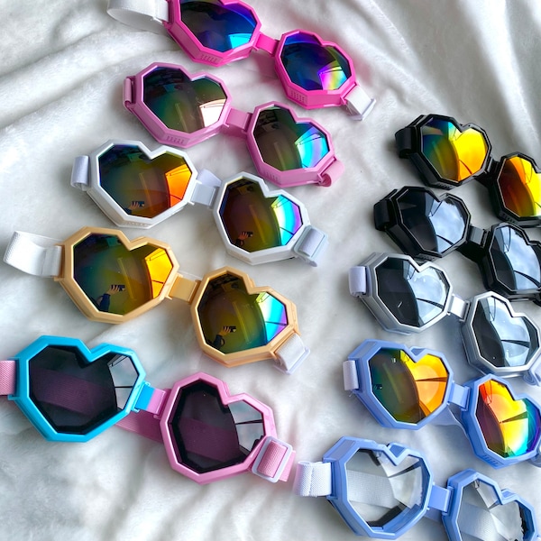 Heart shaped goggles - goggles- sunglasses -accessories -sunnies -eyewear-burning man