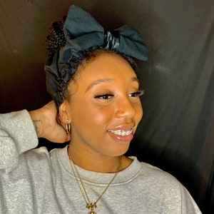 Bow Band | Bow Headband | Adult Headband | Bonnet | Satin lined Headband |
