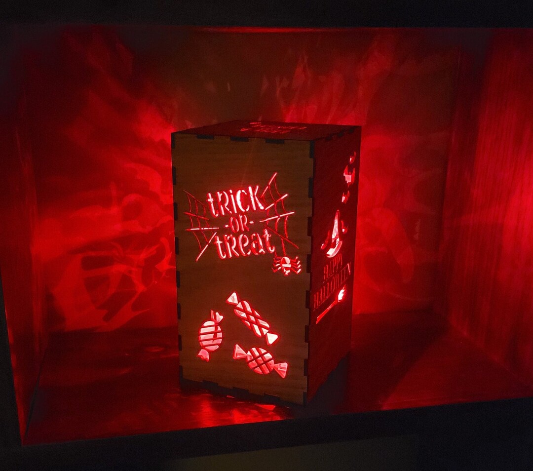 Halloween Table Decor Indoor Halloween Wooden Lanterns Etsy