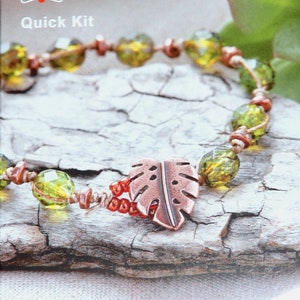 TierraCast Monstera  Bracelet Kit, Do It Yourself Bracelet Kit, TierraCast Quick Kit, Bracelet Kit, Make it Yourself Bracelet