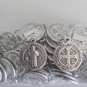 Saint Benedict Medals 3/4", Italy, Packs of 5/10/20/50/100