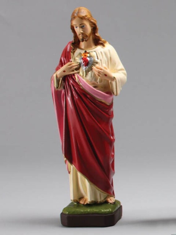Sacred Heart of Jesus Statue 30cm/40cm Indoor/outdoor Etsy